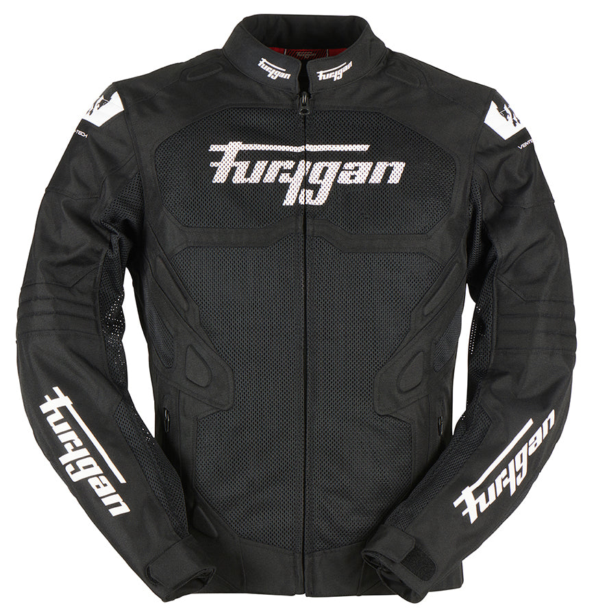 Furygan Atom Vented Evo motorjas Zwart-Wit, productfoto 1