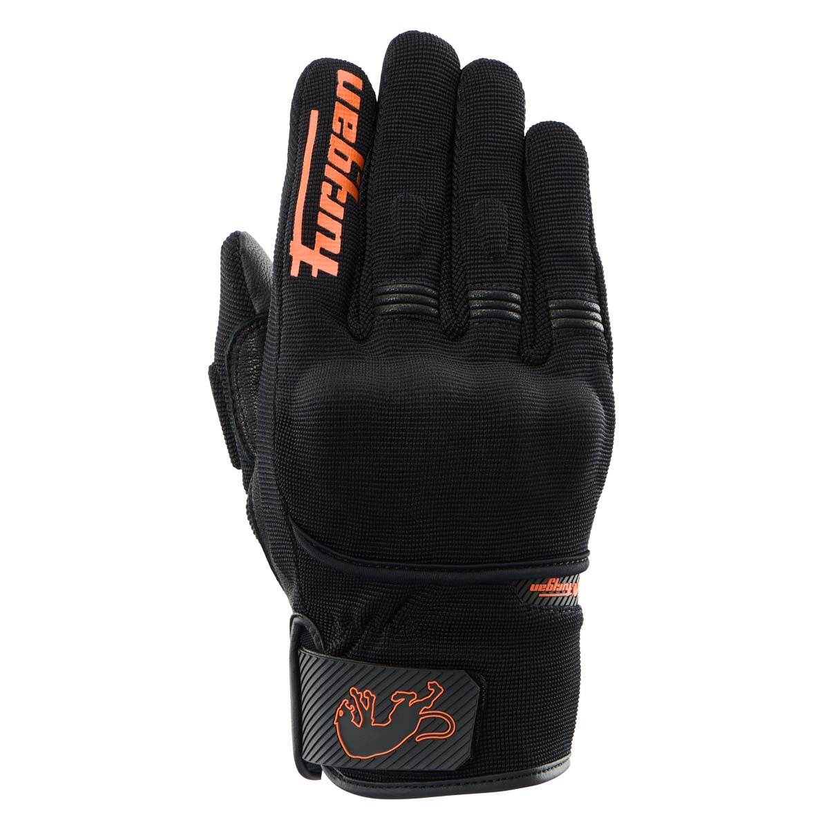 Furygan Jet D3O EVO motorhandschoenen Zwart-Oranje, productfoto 1