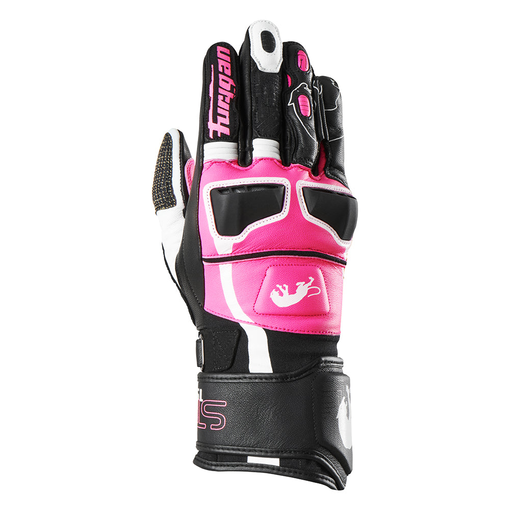 Furygan Styg 15 motorhandschoenen Zwart-Roze, productfoto 1