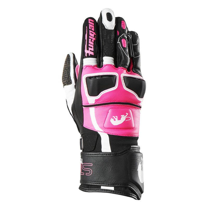 Furygan Styg 15 motorhandschoenen Zwart-Roze, productfoto 1