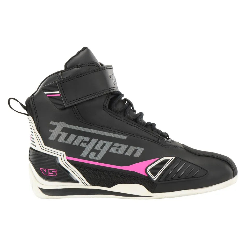 Furygan V5 D3O Lady WP motorschoenen dames Zwart-Wit-Roze, productfoto 1
