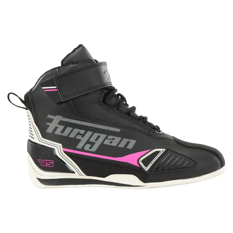 Furygan V5 D3O Lady WP motorschoenen dames Zwart-Wit-Roze, productfoto 1