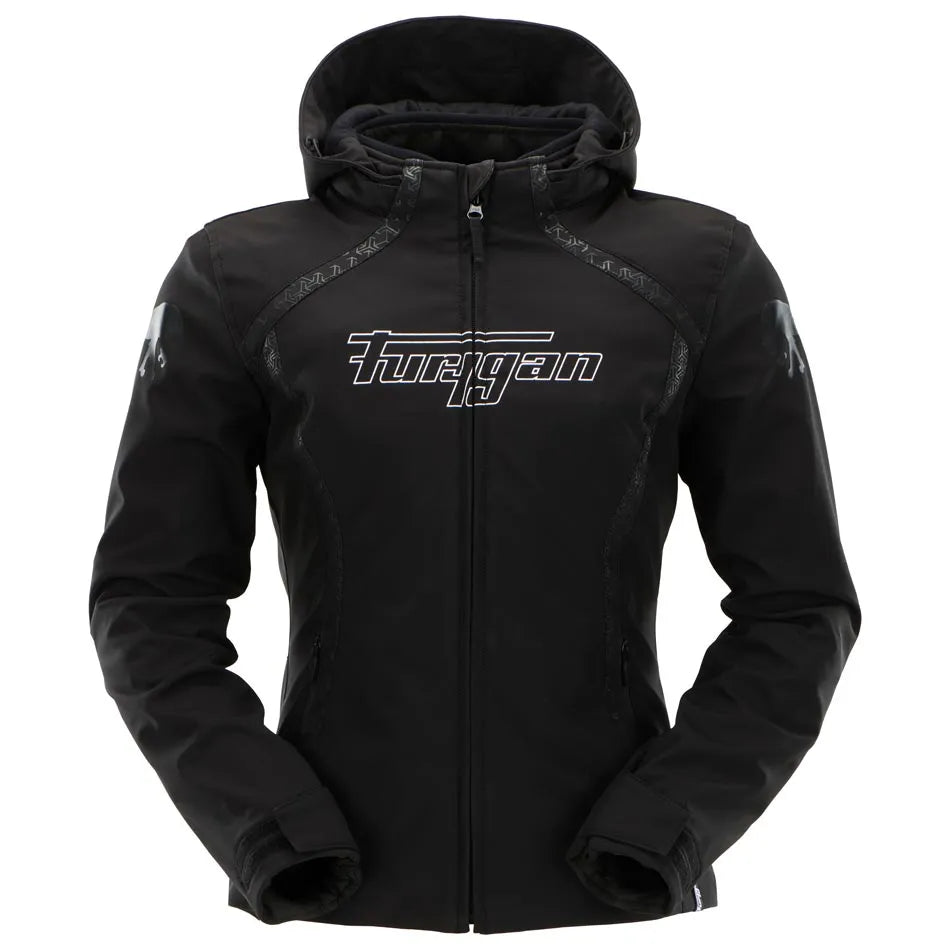 Furygan Skye Lady motorjas dames Zwart-Wit, productfoto 1