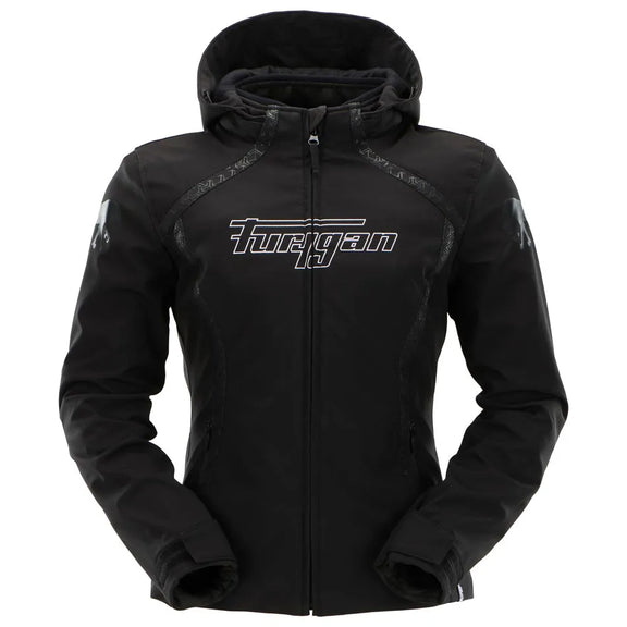 Furygan Skye Lady motorjas dames Zwart-Wit, productfoto 1