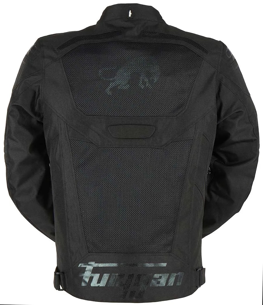 Furygan Atom Vented Evo motorjas Zwart, productfoto 2