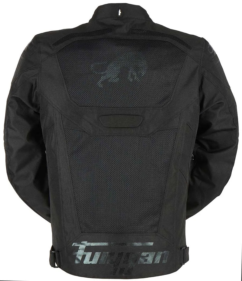 Furygan Atom Vented Evo motorjas Zwart, productfoto 2