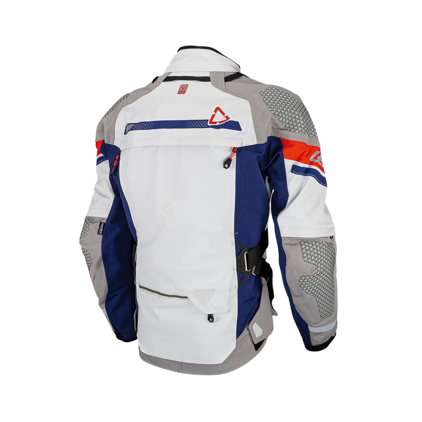 Leatt ADV DriTour 7.5 Motorradjacke, 35.000 mm wasserdicht, AA-Protektoren Level 2, blau-rot