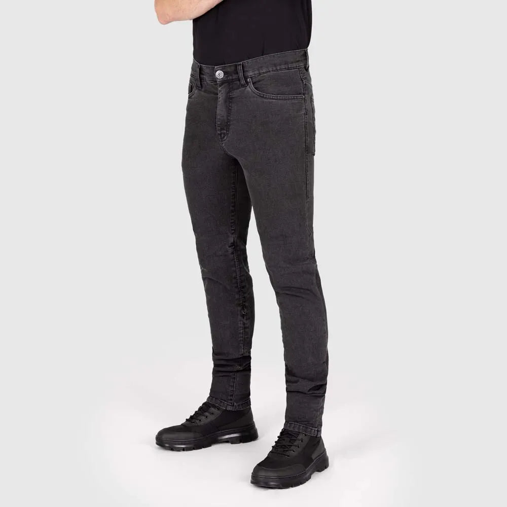 Knox Men’s Colton Slim REGULAR Supersoft Charcoal – AA Motorjeans voor Heren