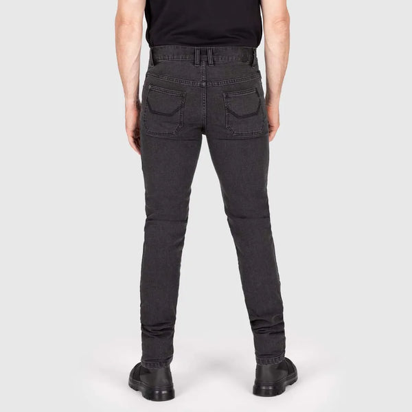 Knox Men's Colton Slim Aged Black Rust motorcycle jeans AA rated (regular)
