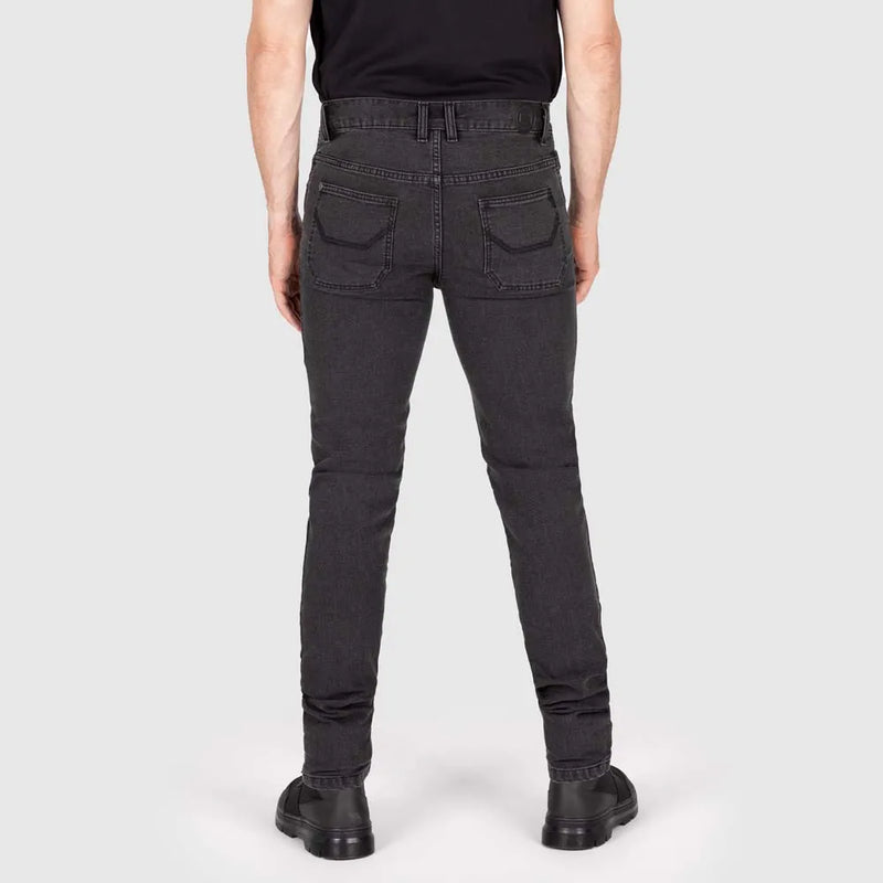 Knox Men’s Colton Slim REGULAR Aged Black Rust – AA Motorjeans voor Heren