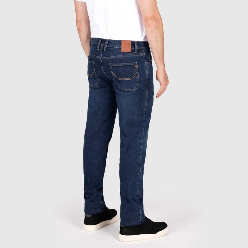 Knox Men’s Kirkstone Straight REGULAR Stone Wash Indigo – AAA Motorjeans voor Heren