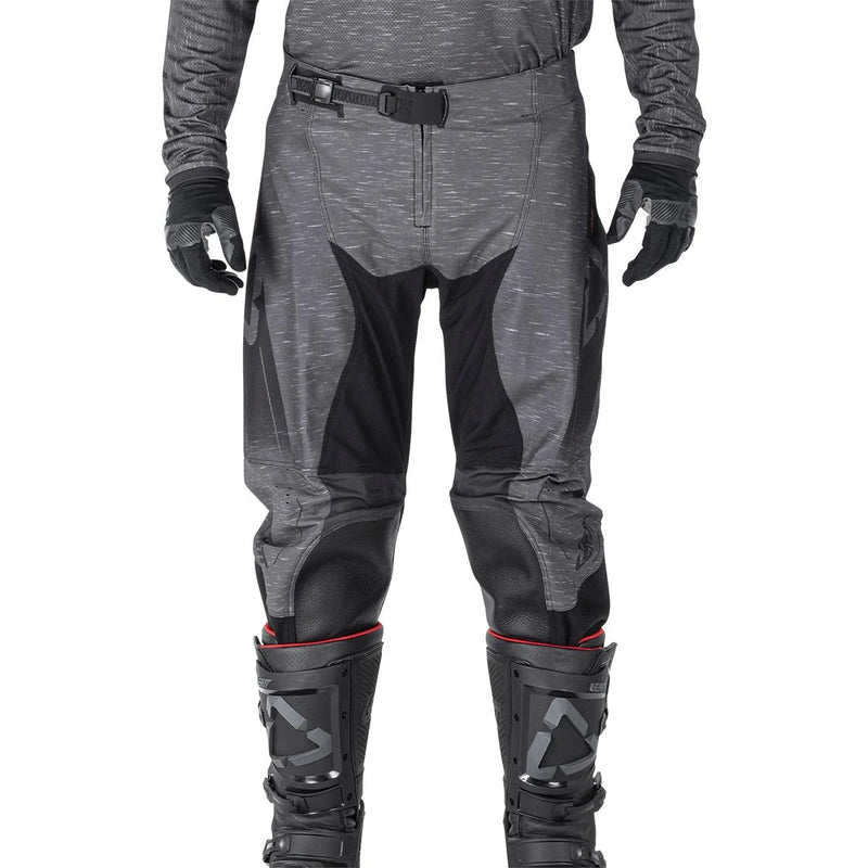 Leatt Moto 4.5 motorcycle pants off-road stretch with knee reinforcement Stealth Black/Gray