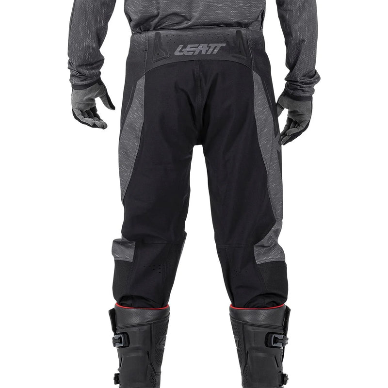 Leatt Moto 4.5 motorcycle pants off-road stretch with knee reinforcement Stealth Black/Gray