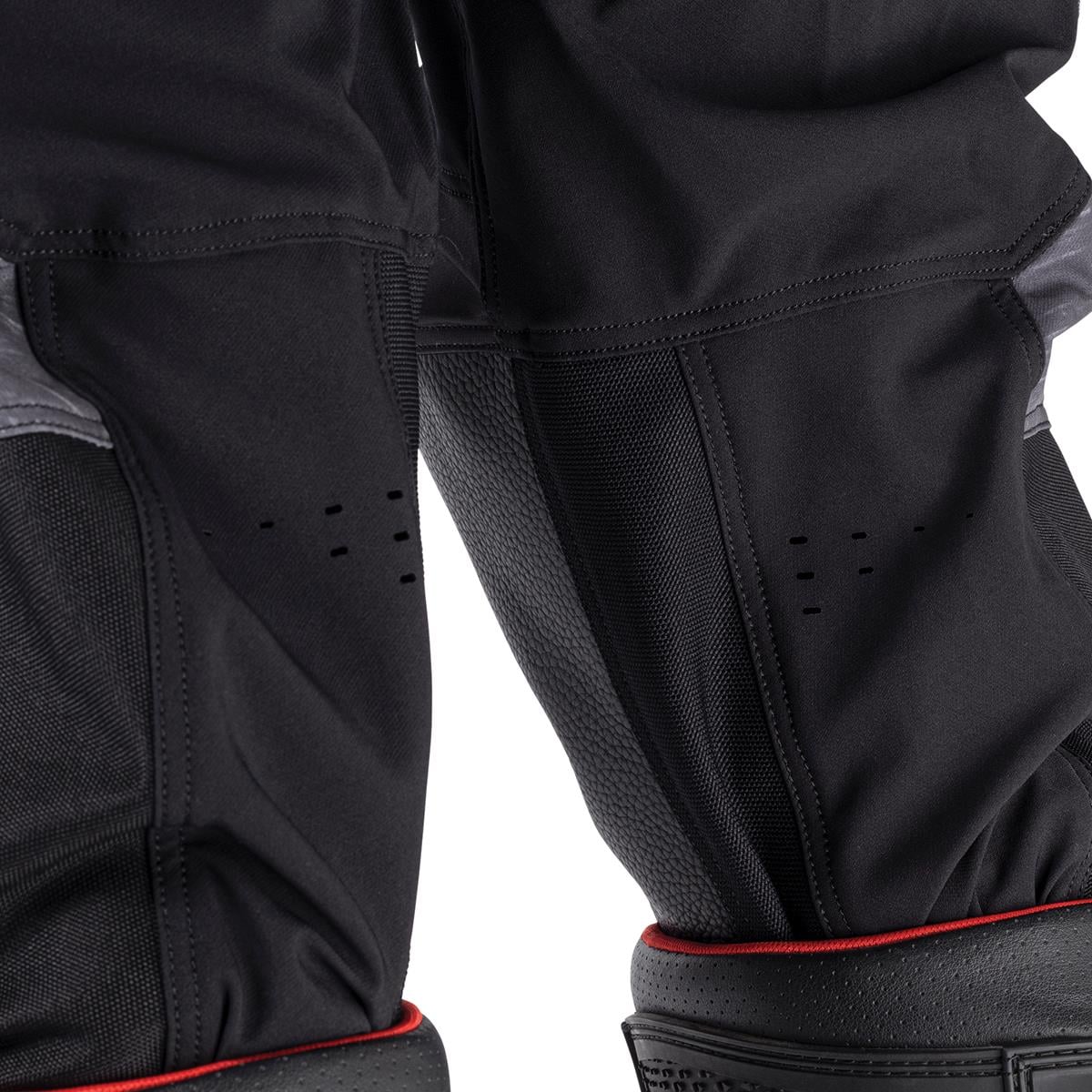 Leatt Moto 4.5 motorcycle pants off-road stretch with knee reinforcement Stealth Black/Gray