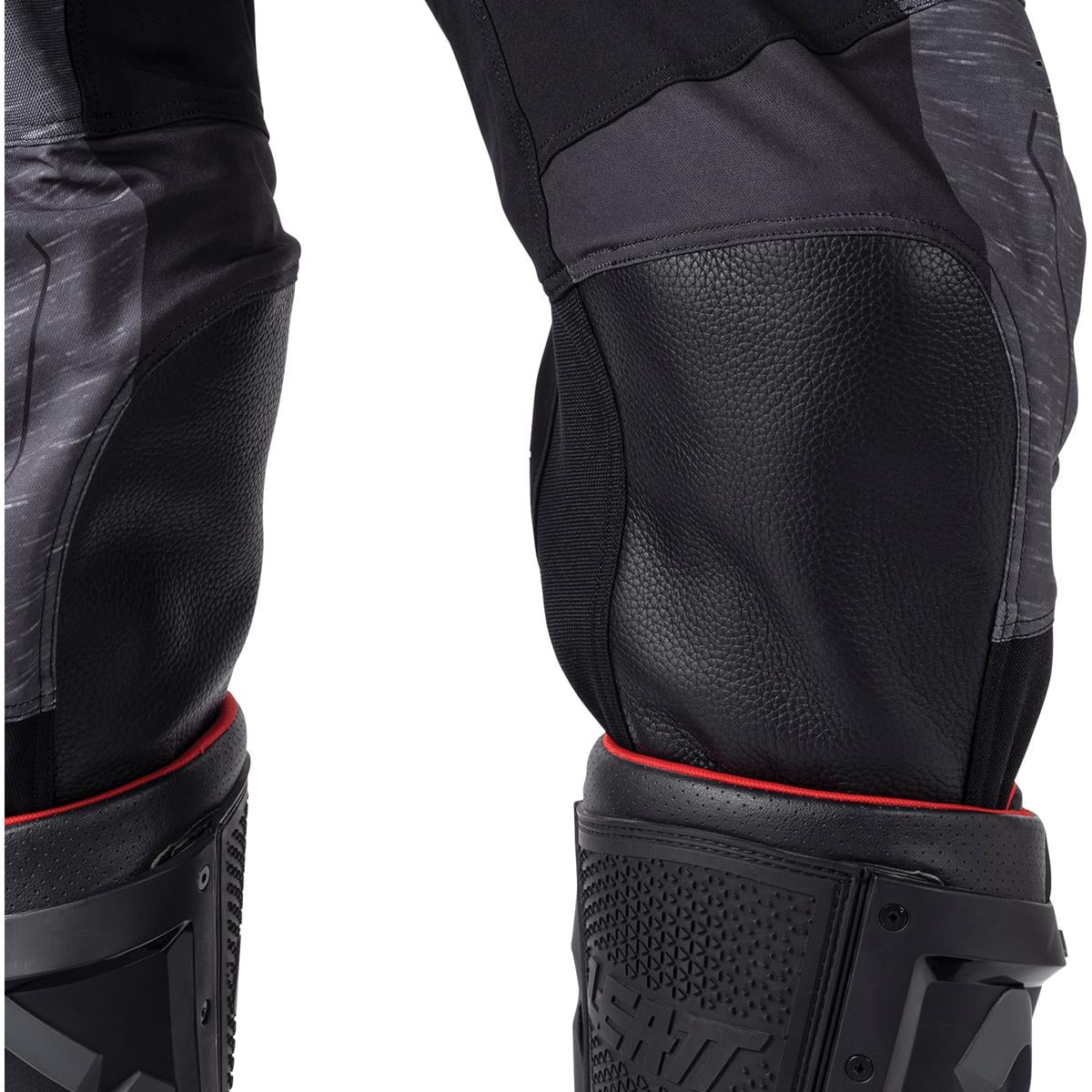 Leatt Moto 4.5 motorcycle pants off-road stretch with knee reinforcement Stealth Black/Gray