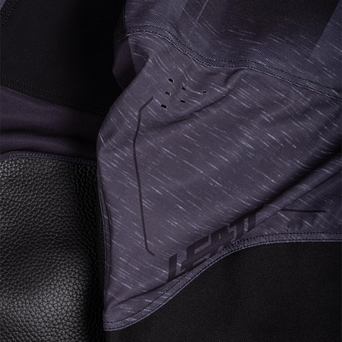 Leatt Moto 4.5 motorcycle pants off-road stretch with knee reinforcement Stealth Black/Gray