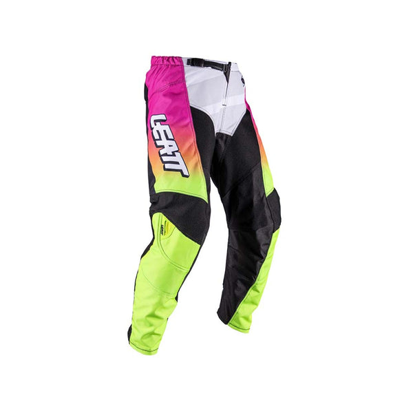 Leatt Moto 3.5 motorbroek offroad stretch met knieversteviging Retro Roze