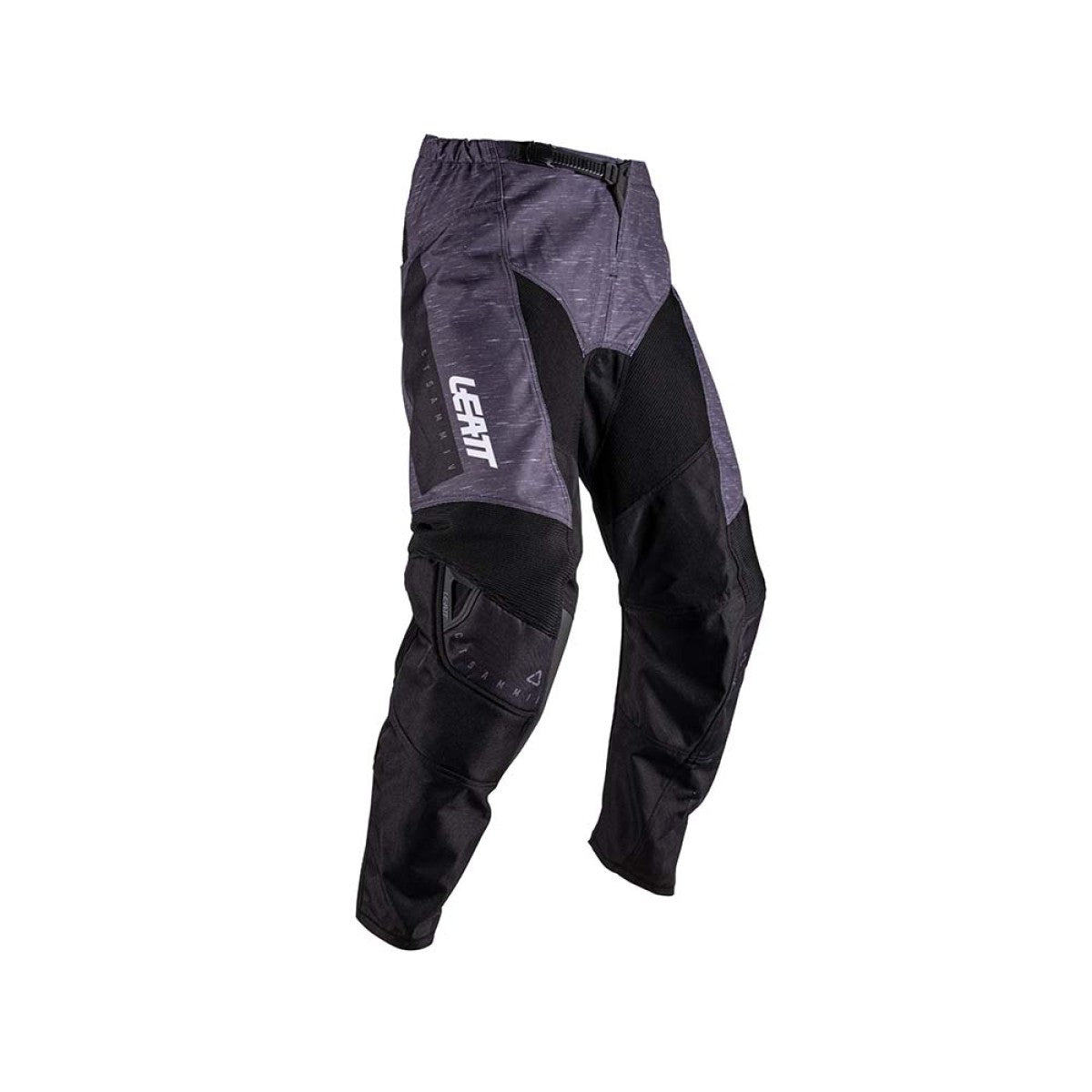 Leatt Moto 3.5 Motorradhose, Offroad-Stretch mit Knieverstärkung, Stealth Schwarz/Grau