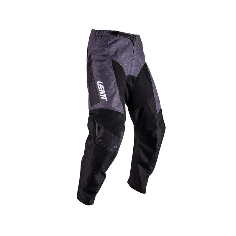 Leatt Moto 3.5 Motorradhose, Offroad-Stretch mit Knieverstärkung, Stealth Schwarz/Grau