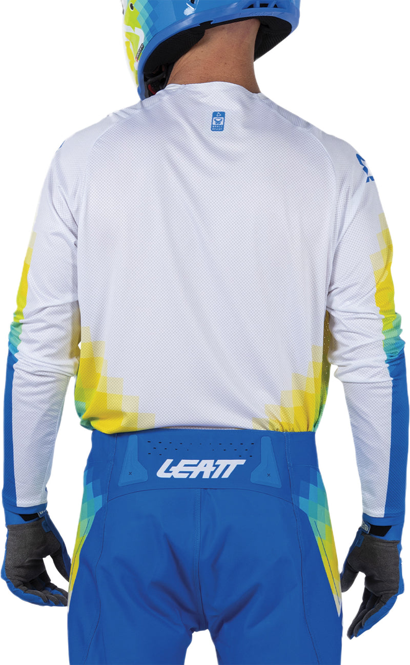 Leatt Moto 4.5 Lite V26 motocross jersey lightweight breathable Pixel Blue