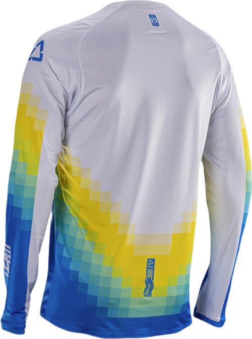 Leatt Moto 4.5 Lite V26 motocross jersey lichtgewicht ademend Pixel Blauw