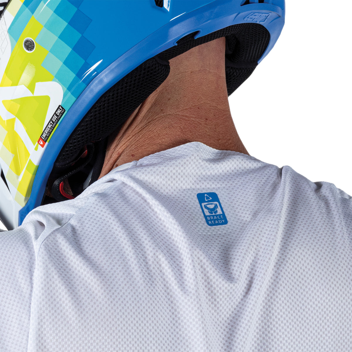 Leatt Moto 4.5 Lite V26 motocross jersey lightweight breathable Pixel Blue