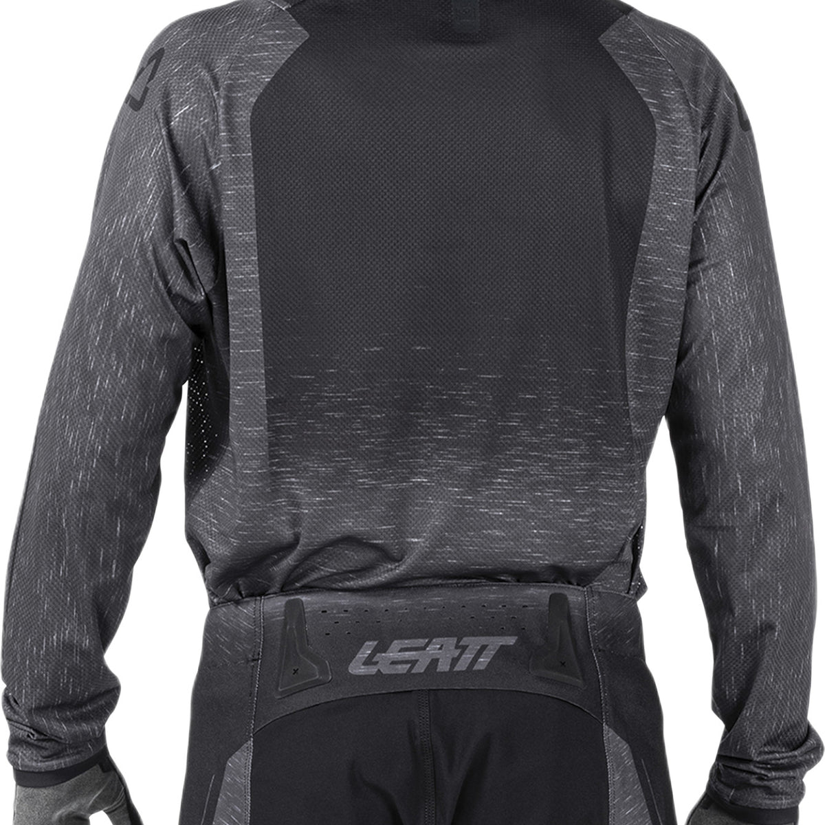 Leatt Moto 4.5 Lite V26 Motocross-Trikot, leicht und atmungsaktiv, Stealth Schwarz/Grau