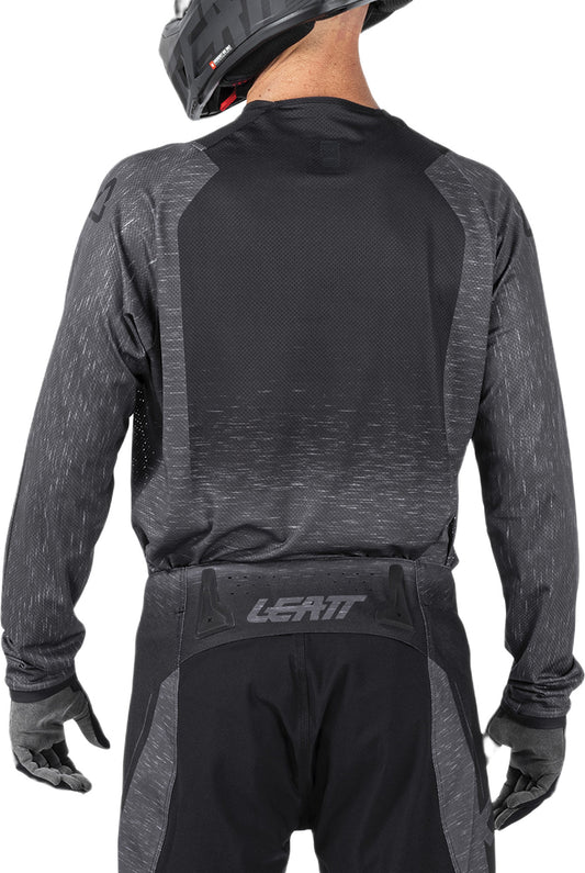 Leatt Moto 4.5 Lite V26 motocross jersey lightweight breathable Stealth Black/Gray