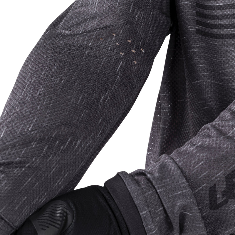 Leatt Moto 4.5 Lite V26 Motocross-Trikot, leicht und atmungsaktiv, Stealth Schwarz/Grau