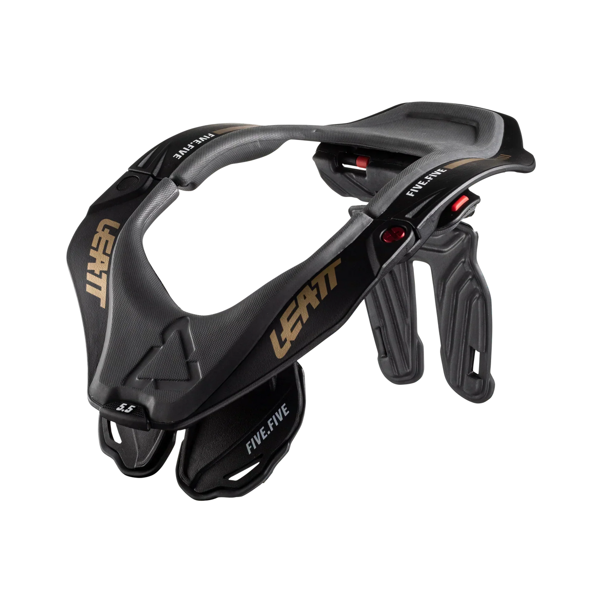 Leatt Neck Brace 5.5 Stealth Black/Grey – Premium Nackenschutz für Motocross, Enduro & Adventure