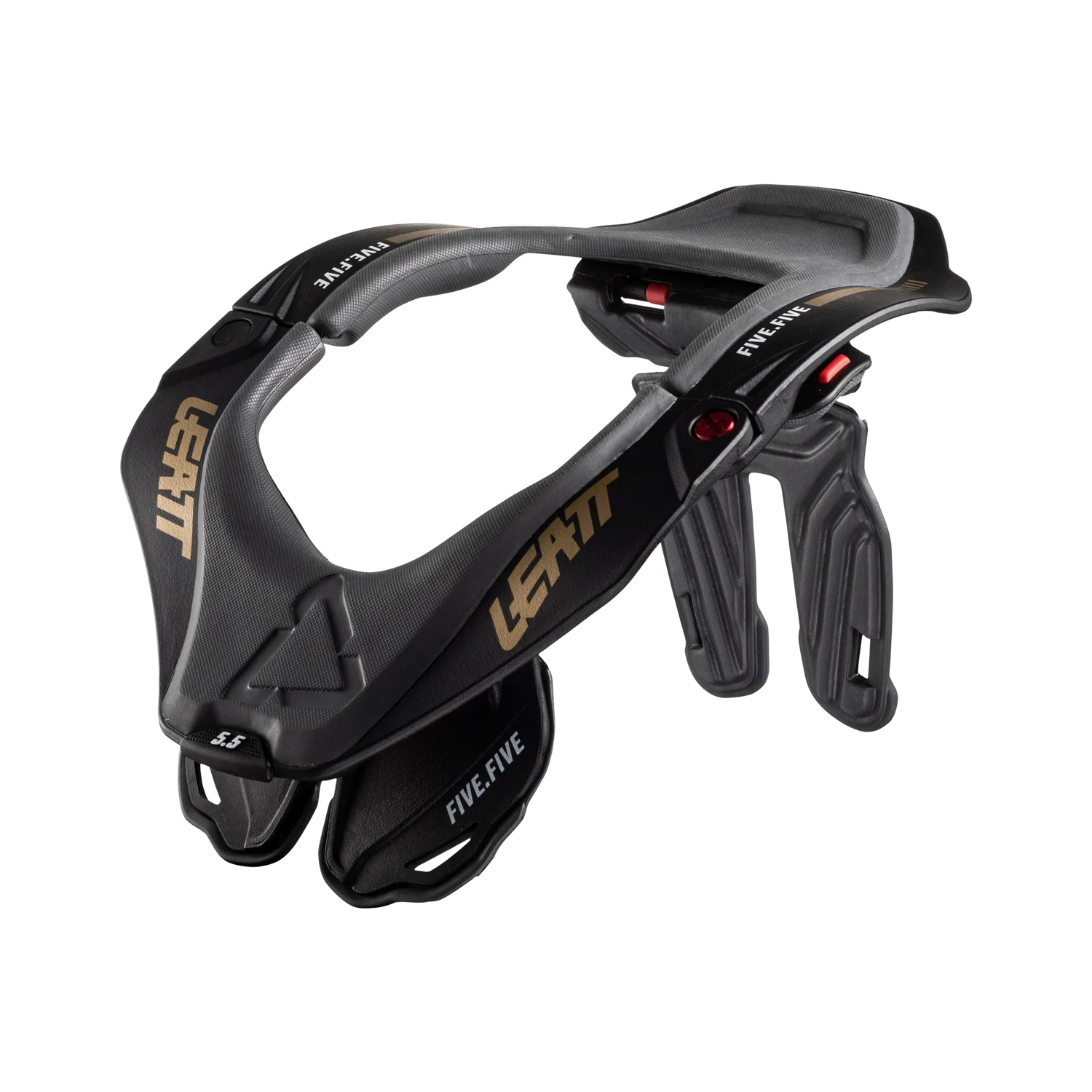 Leatt Neck Brace 5.5 Stealth Black/Grey – Premium Nackenschutz für Motocross, Enduro & Adventure