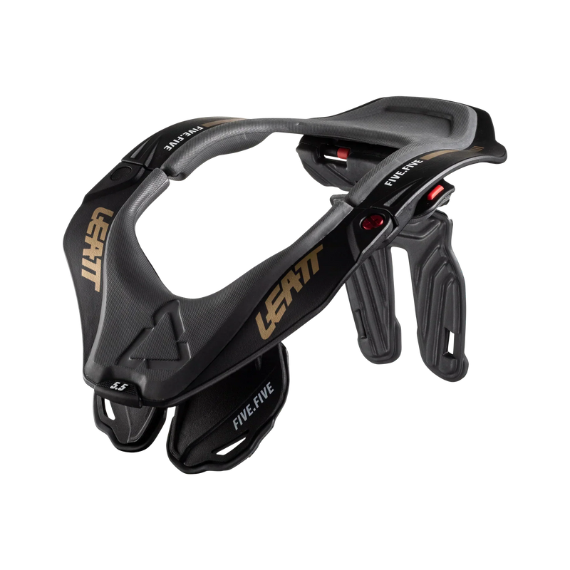 Leatt Neck Brace 5.5 Stealth Black/Grey – Premium Nackenschutz für Motocross, Enduro & Adventure