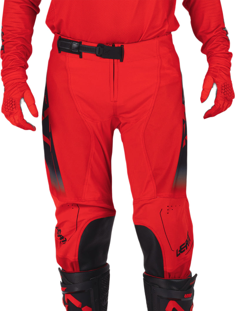 Leatt Moto 4.5 motorcycle pants off-road stretch with knee reinforcement Red
