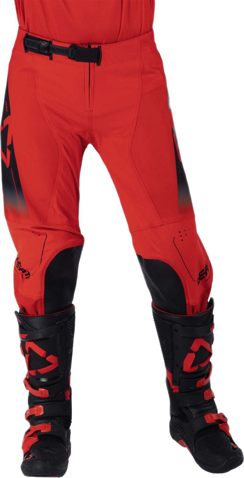 Leatt Moto 4.5 motorcycle pants off-road stretch with knee reinforcement Red