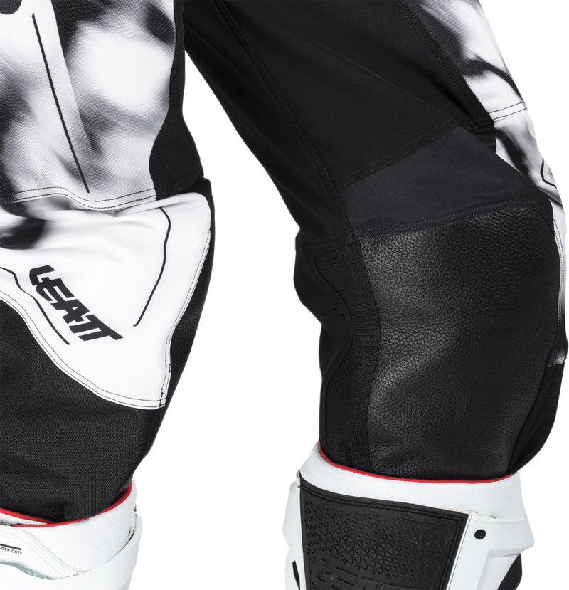 Leatt Moto 4.5 Motorradhose, Offroad-Stretch, mit Knieverstärkung, Weiß