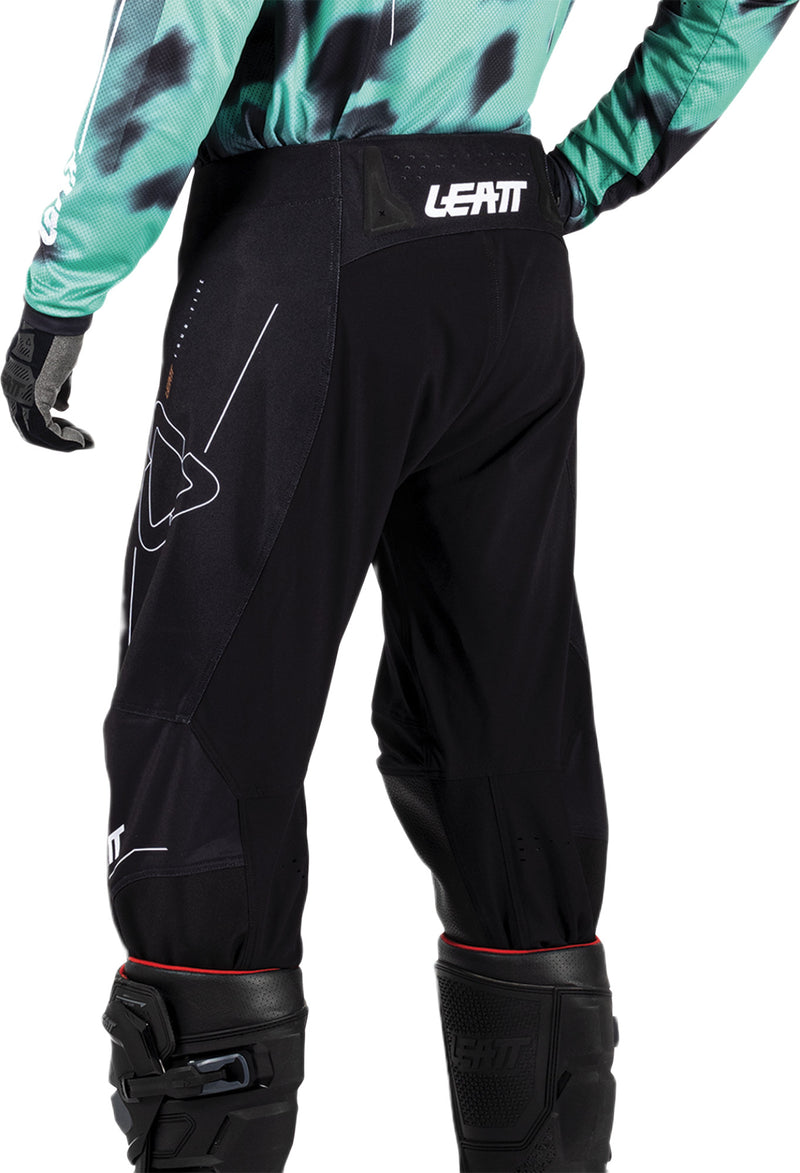 Leatt Moto 4.5 Motorradhose, Offroad-Stretch, mit Knieverstärkung, Schwarz