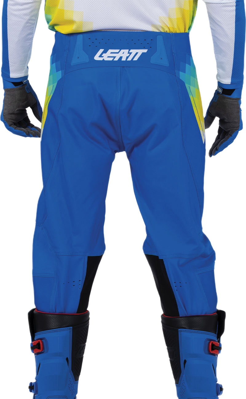 Leatt Moto 4.5 Motorradhose, Offroad-Stretch mit Knieverstärkung, Pixelblau