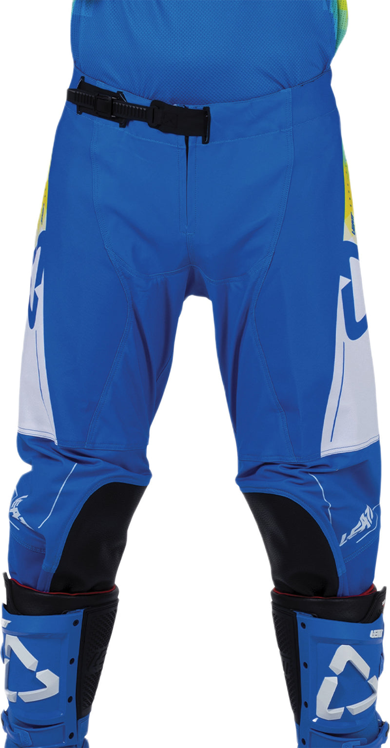 Leatt Moto 4.5 Motorradhose, Offroad-Stretch mit Knieverstärkung, Pixelblau