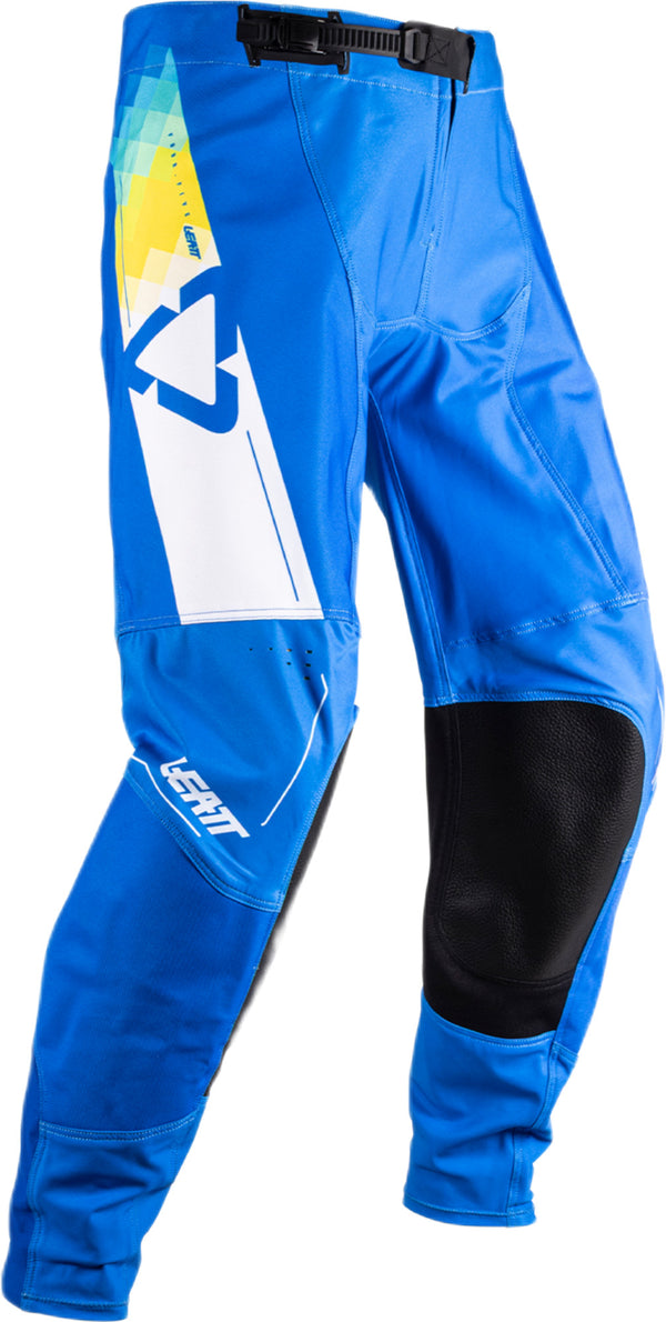 Leatt Moto 4.5 motorbroek offroad stretch met knieversteviging Pixel Blauw