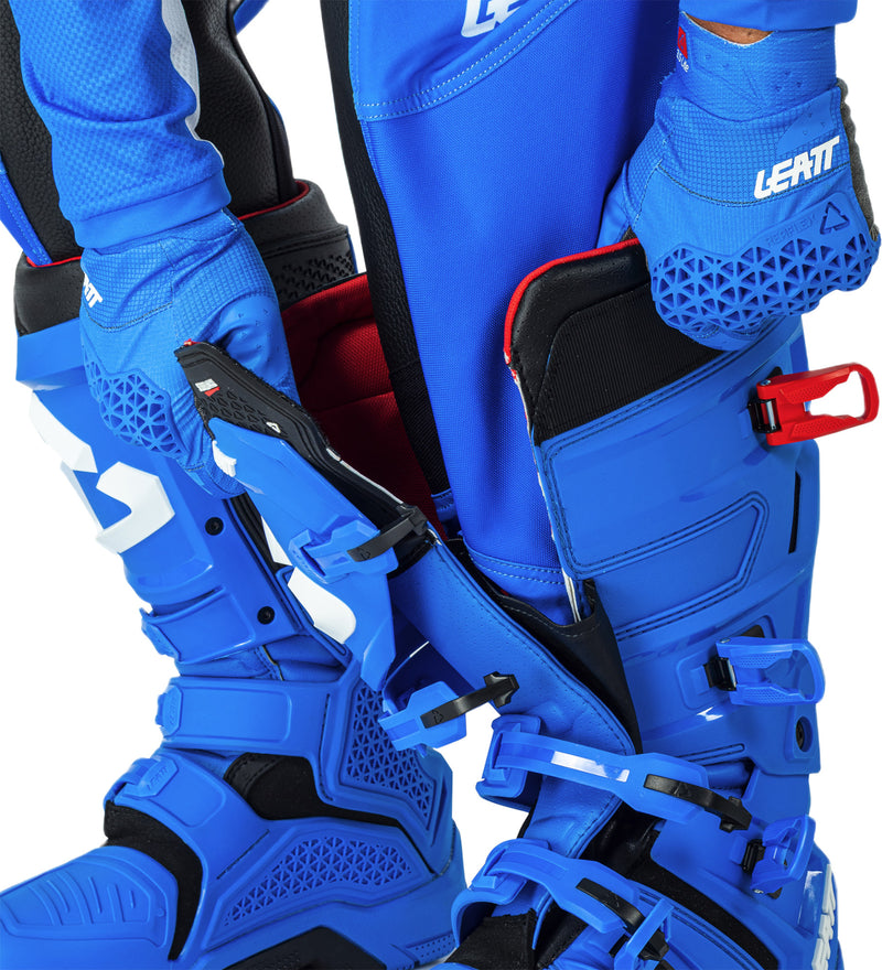 Leatt Moto 4.5 Motorradhose, Offroad-Stretch mit Knieverstärkung, Pixelblau