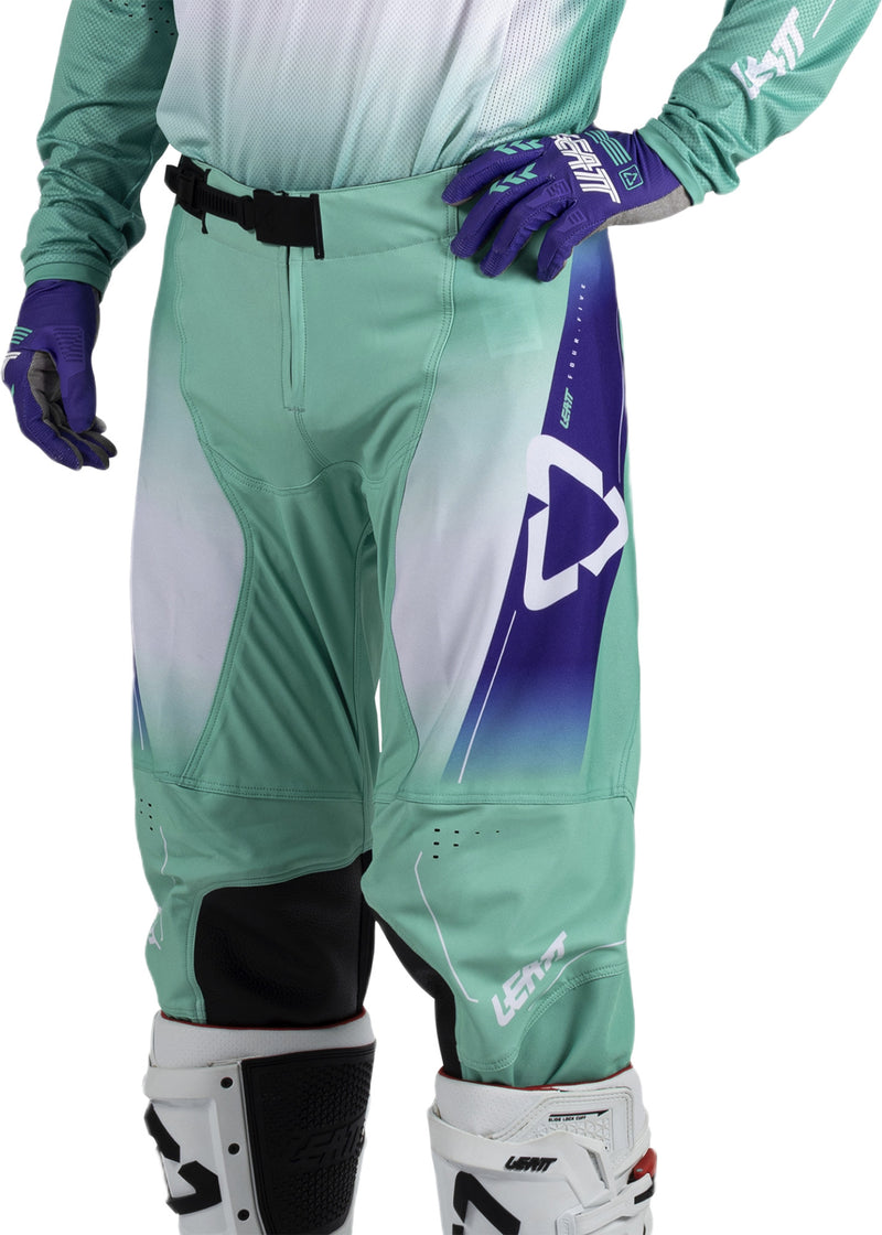 Leatt Moto 4.5 motorcycle pants off-road stretch with knee reinforcement Purple