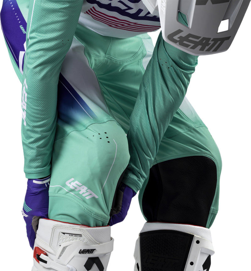 Leatt Moto 4.5 motorcycle pants off-road stretch with knee reinforcement Purple