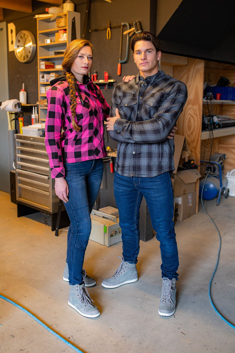 Lumberjack ii flanellshirt black-pink