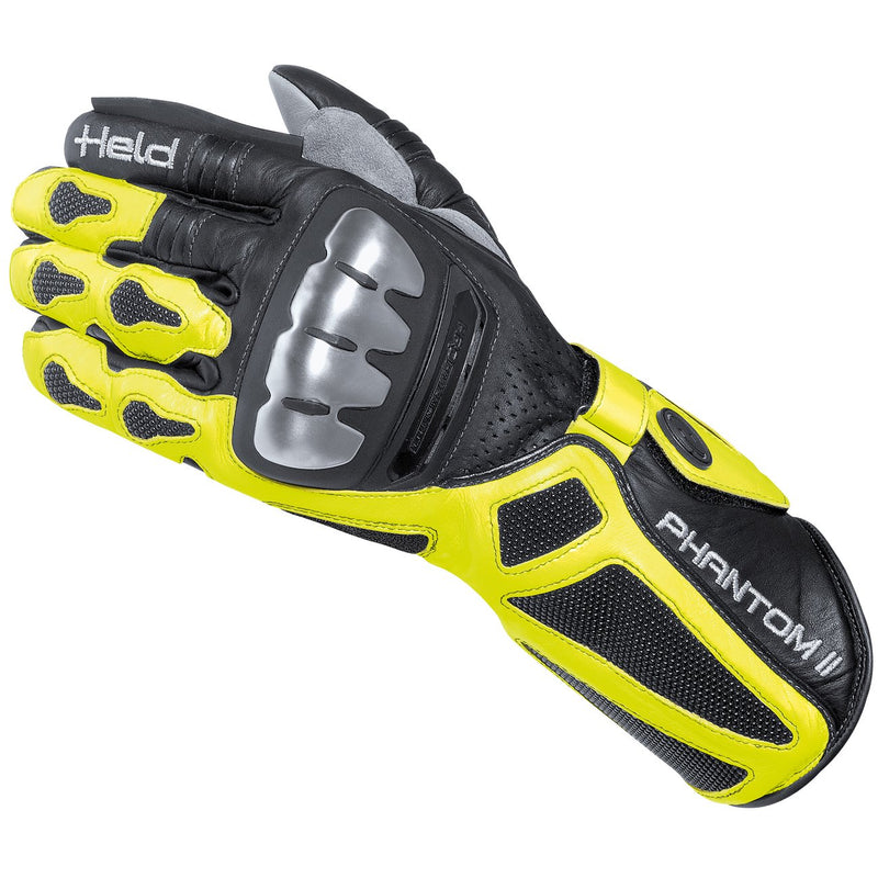 PHANTOM II RaceGLOVES BLACK-NEONYELLOW