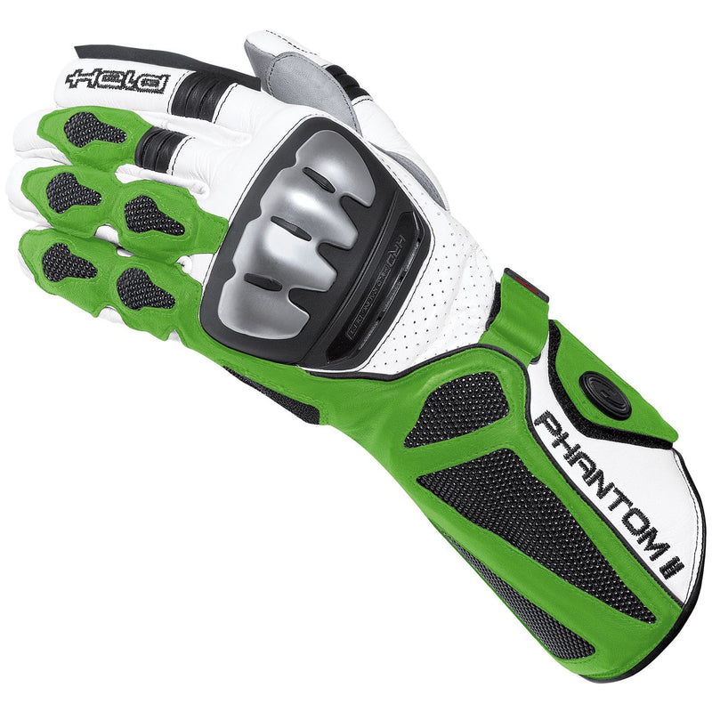 PHANTOM II RaceGLOVES WHITE-GREEN