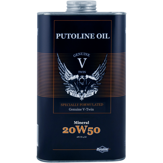 1 L blik Putoline Genuine V-Twin Mineral 20W-50
