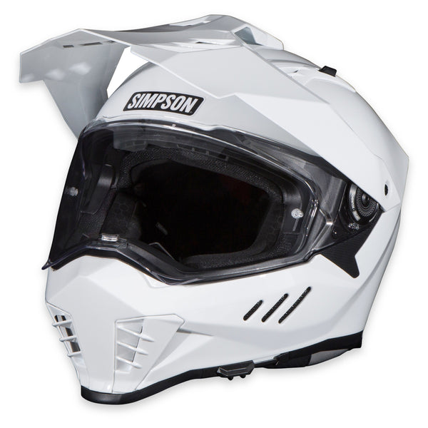 Simpson Xcursion Adventure Helmet ECE 22.06 Pinlock Solid White