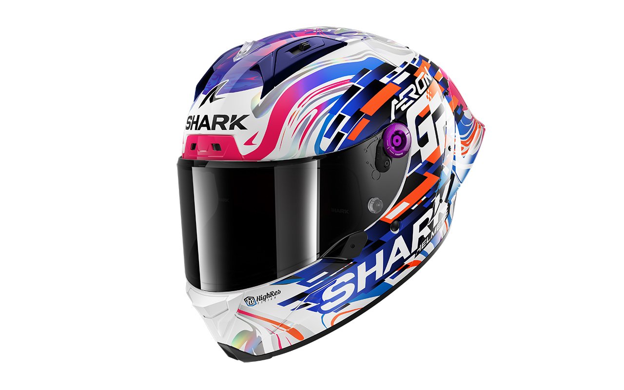 SHARK AERON-GP REPLICA ZARCO GP DE FRANCE Carbon Violet Blue