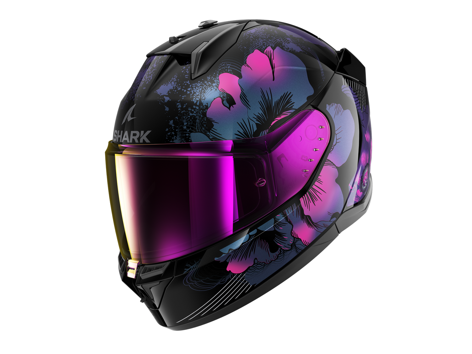 SHARK D-SKWAL 3 MAYFER Black Violet Glitter