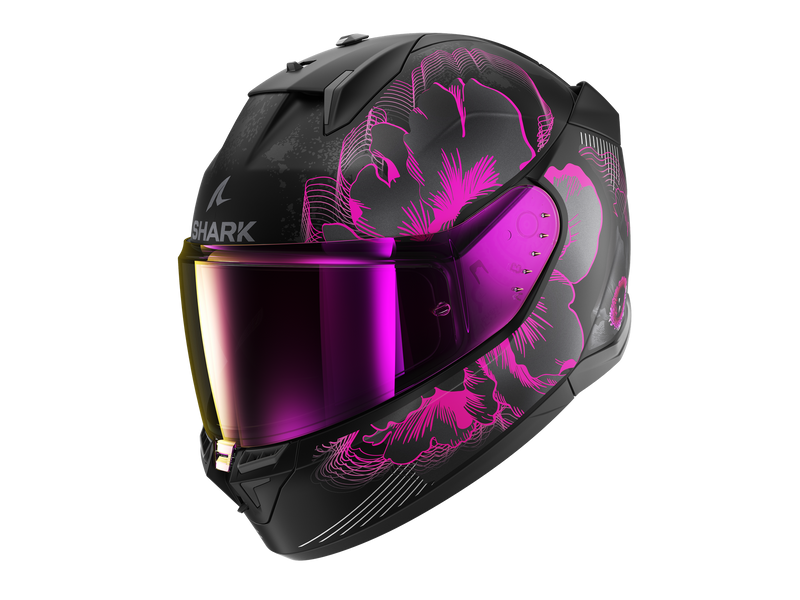 Shark D-skwal 3 Mayfer Matt Schwarz Violett Anthrazit